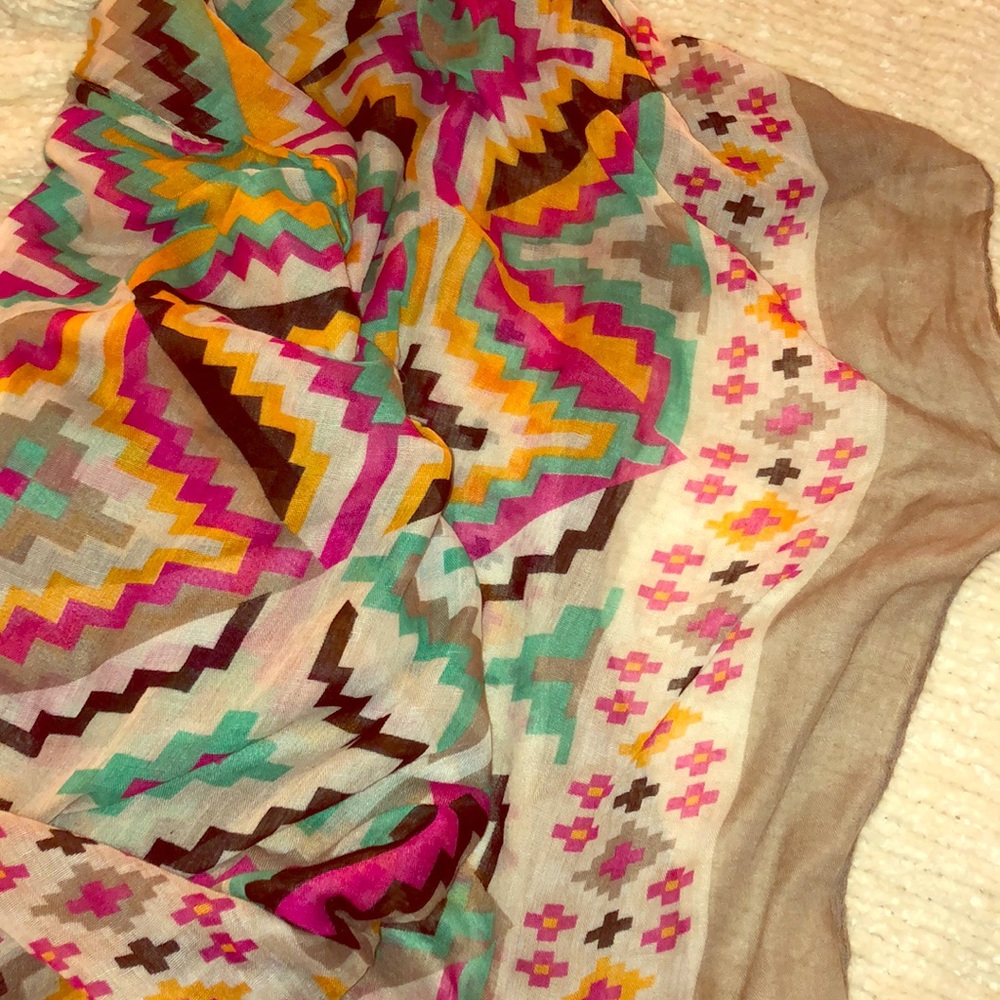 Colorful tribal scarf